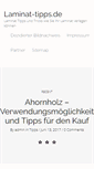 Mobile Screenshot of laminat-tipps.de