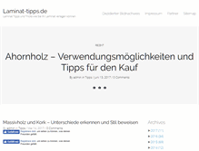 Tablet Screenshot of laminat-tipps.de